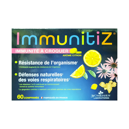 Immunitiz Citron Les 3 Chênes, 60 Comprimés