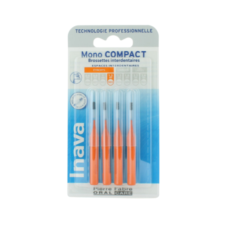 Inava Mono Compact Brossettes Interdentaires 1.2 mm, Boîte de 4