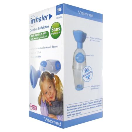 Inhaler chambre inhalation 9 mois/6 ans vm-in96