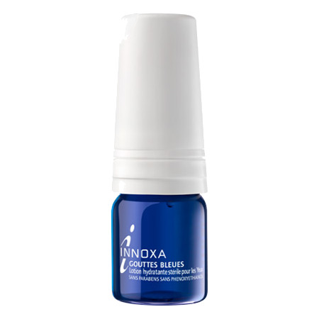Innoxa gouttes bleues lotion hydratante stérile pour les yeux - 10 ml