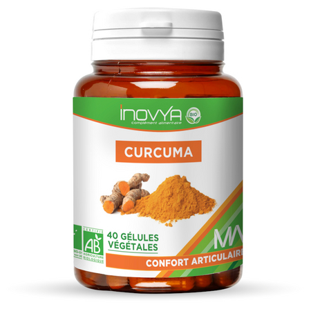 INOVYA CURCUMA BIO MA, PILULIER 40 GÉLULES VÉGÉTALES