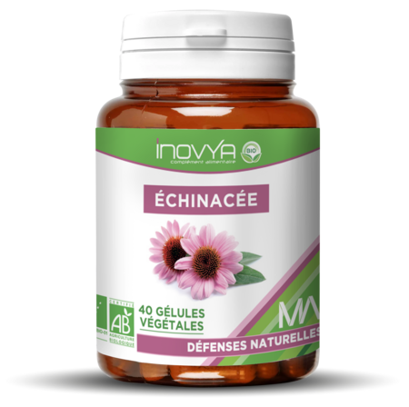 INOVYA ECHINACEE BIO MA, PILULIER 40 GÉLULES VÉGÉTALES