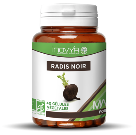 INOVYA RADIS NOIR BIO MA, PILULIER 40 GÉLULES VÉGÉTALES