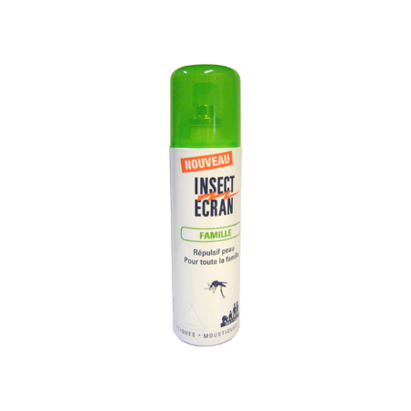 Insect ecran repulsif peau famille spray, spray de 100 ml