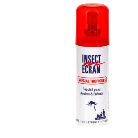 Insect ecran repulsif peau special tropiques spray, spray de 75 ml