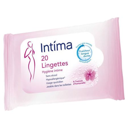 Intima, 20 lingettes fraicheur