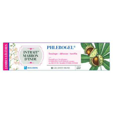 Intrait Marron d'Inde Phlebogel Jambes Légères, Tube de 100 g