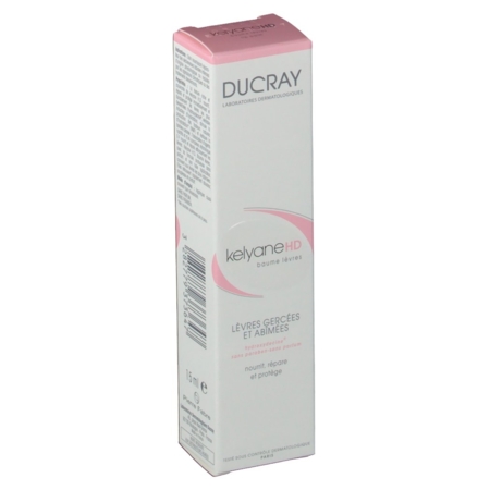 Ducray peaux sèches kelyane hd baume hydratant lèvres 15 ml