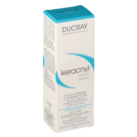 Ducray  peaux grasses a imperfections keracnyl matifiant visage 30 ml