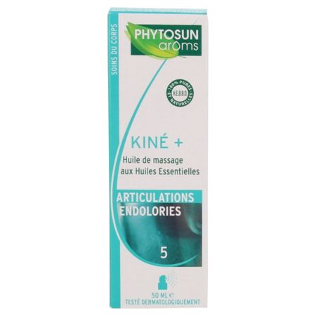 Phytosun arôms maux du quotidien huile de massage articulation endolories  kiné+5  50 ml  