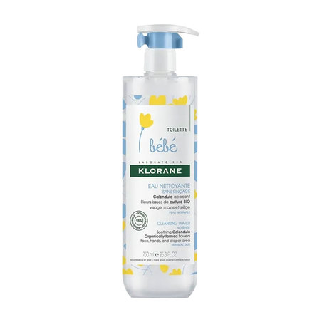 Klorane Bébé Eau Nettoyante sans Rinçage, 750 ml