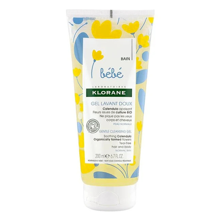 Klorane bébé gel lavant doux, 200 ml