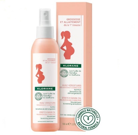 Klorane Bébé, Huile de Massage Vergetures, 200ml