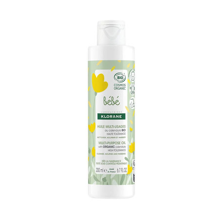 Klorane Bébé Huile Multi-Usages au Calendula BIO, 200 ml