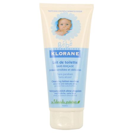 Klorane toilette bébé lait sans rinçage 200 ml