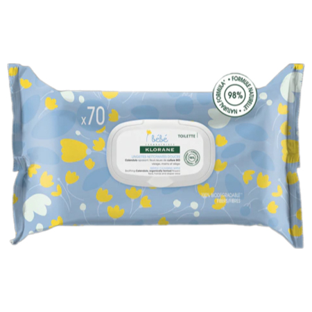 Klorane Bébé Lingettes Nettoyantes