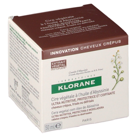 Klorane crépus cire végétale sans rinçage a l'huile d'abyssinie 50 g