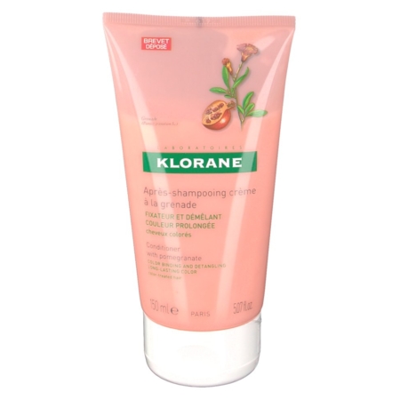 Klorane cheveux colorés crème après-shampooing a la grenade 150 ml 