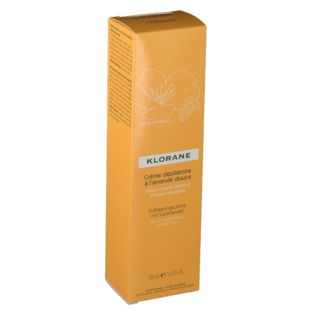 Klorane crème dépilatoire très douce, jambes, aisselles et maillot - 150 ml 