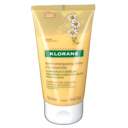 Klorane reflets dorés après-shampooing crème illuminatrice  a la camomille 150 ml