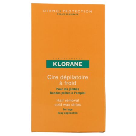 Klorane dermoprot cire froide jambes bande, x 6