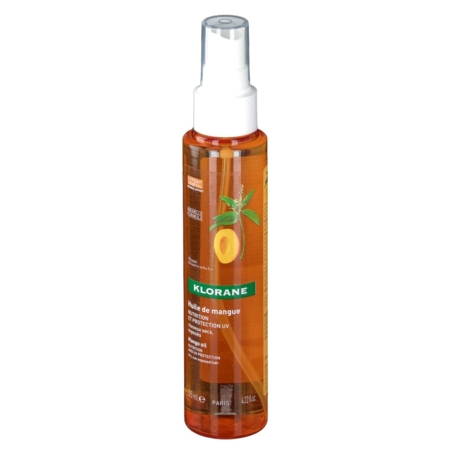 Klorane cheveux secs huile de mangue sans rinçage nutrition et protection uv 125 ml