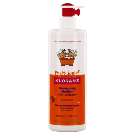 Klorane petit junior - gel douche corps et cheveux framboise - 500ml