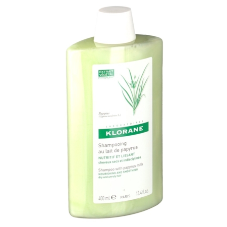 Klorane secs et indisciplinés shampooing nutritif et lissant au lait de papyrus 200 ml 