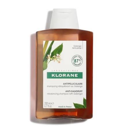 Klorane Shampoing rééquilibrant au Galanga anti-pelliculaire, 200 ml