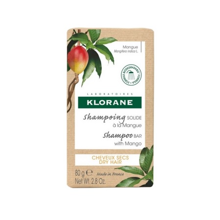 Klorane Shampoing Solide Nutrition mangue, 80g