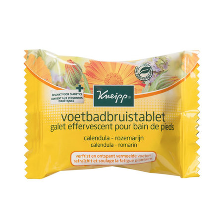 Kneipp Galet Effervescent pour Bain de Pieds Calendula, 80g