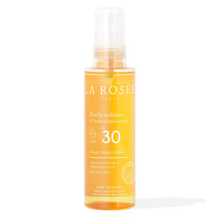 La Rosée Huile solaire bio SPF30, 150 ml