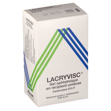 Lacryvisc, 30 unidoses de gel ophtalmique