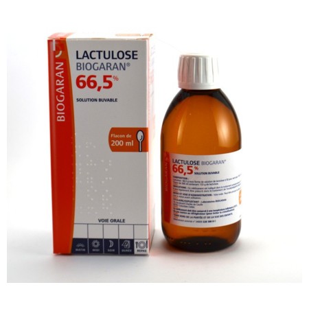 Lactulose biogaran 66,5 %, flacon de 200 ml de solution buvable