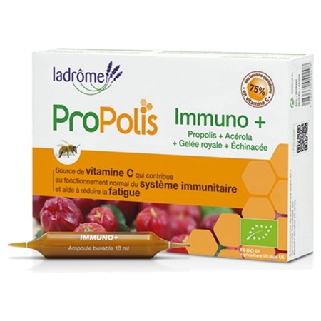 Ladrome propolis immuno+ bte de 20 amp