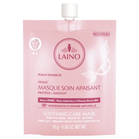 Laino Masque Soin Apaisant Argile Rose, 16 g