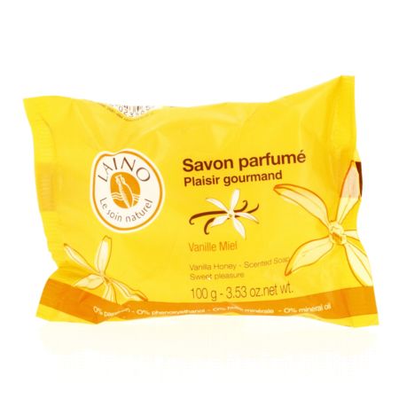 Laino savon plaisir gourmand - solide parfumé vanille miel 100 g