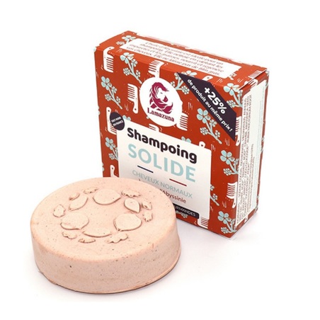Lamazuna Shampoing solide pour cheveux normaux, 70 g