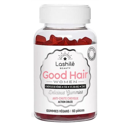 Lashilé Beauty Good Hair Anti Chute de Cheveux, 60 gummies