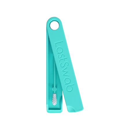 LastSwab coton-tige réutilisable turquoise