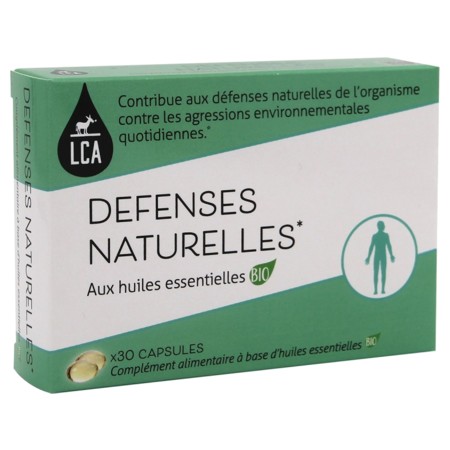 LCA Défenses Naturelles aux Huiles Essentielles Bio, 30 Capsules