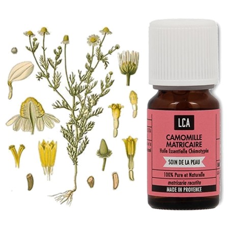 LCA Huile Essentielle Bio d'Allemande ou Matricaire, Flacon de 5 ml