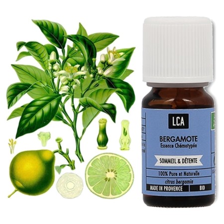 LCA Huile Essentielle Bio de Bergamote, Flacon de 10 ml