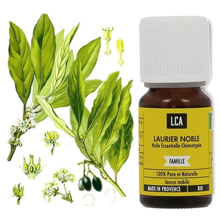 LCA Huile Essentielle Bio de Laurier Noble, Flacon de 5 ml