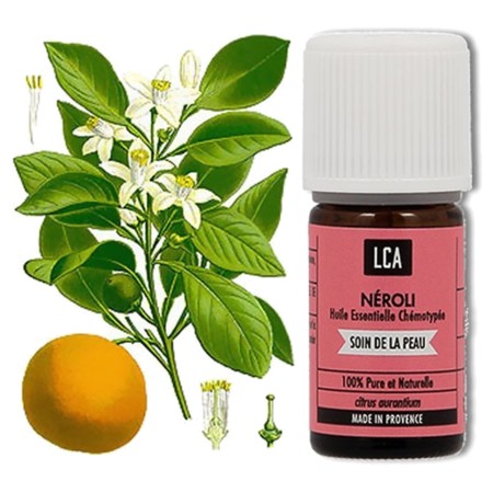 LCA Huile Essentielle Bio de Néroli, Flacon de 2 ml