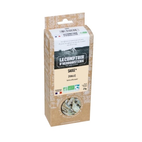 Le Comptoir d'Herboristerie Sauge Tisane vrac, 25 g