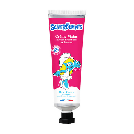 Le Comptoir du Bain Les Schtroumpfs Crème Mains Parfum Framboise & Pivoine, 30 ml