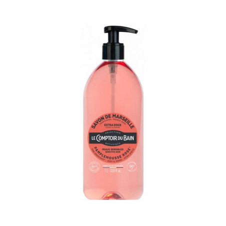 Le Comptoir Du Bain Savon De Marseille Liquide Pamplemousse Rose, 1L