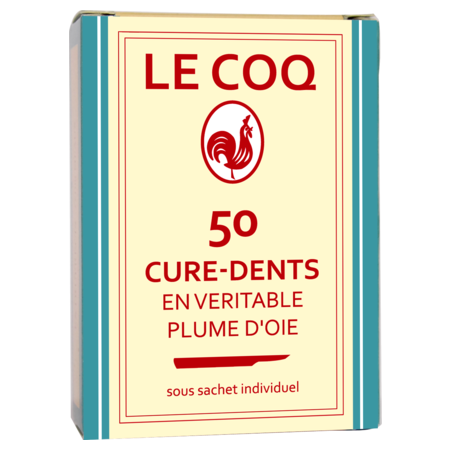 Le coq cure-dents plume bte 50