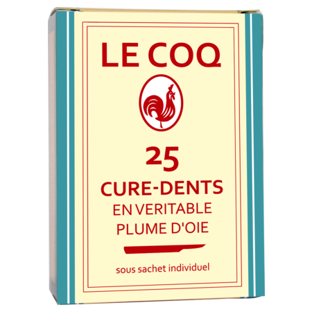 Le coq cure-dents plume bte 25